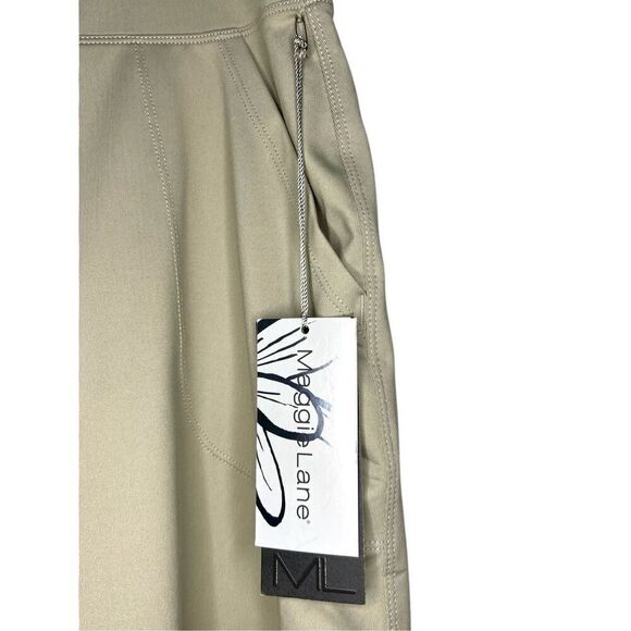 Maggie Lane Women’s XL Golf Flat Front Knit Skort Sage Green NEW - Picture 2 of 7
